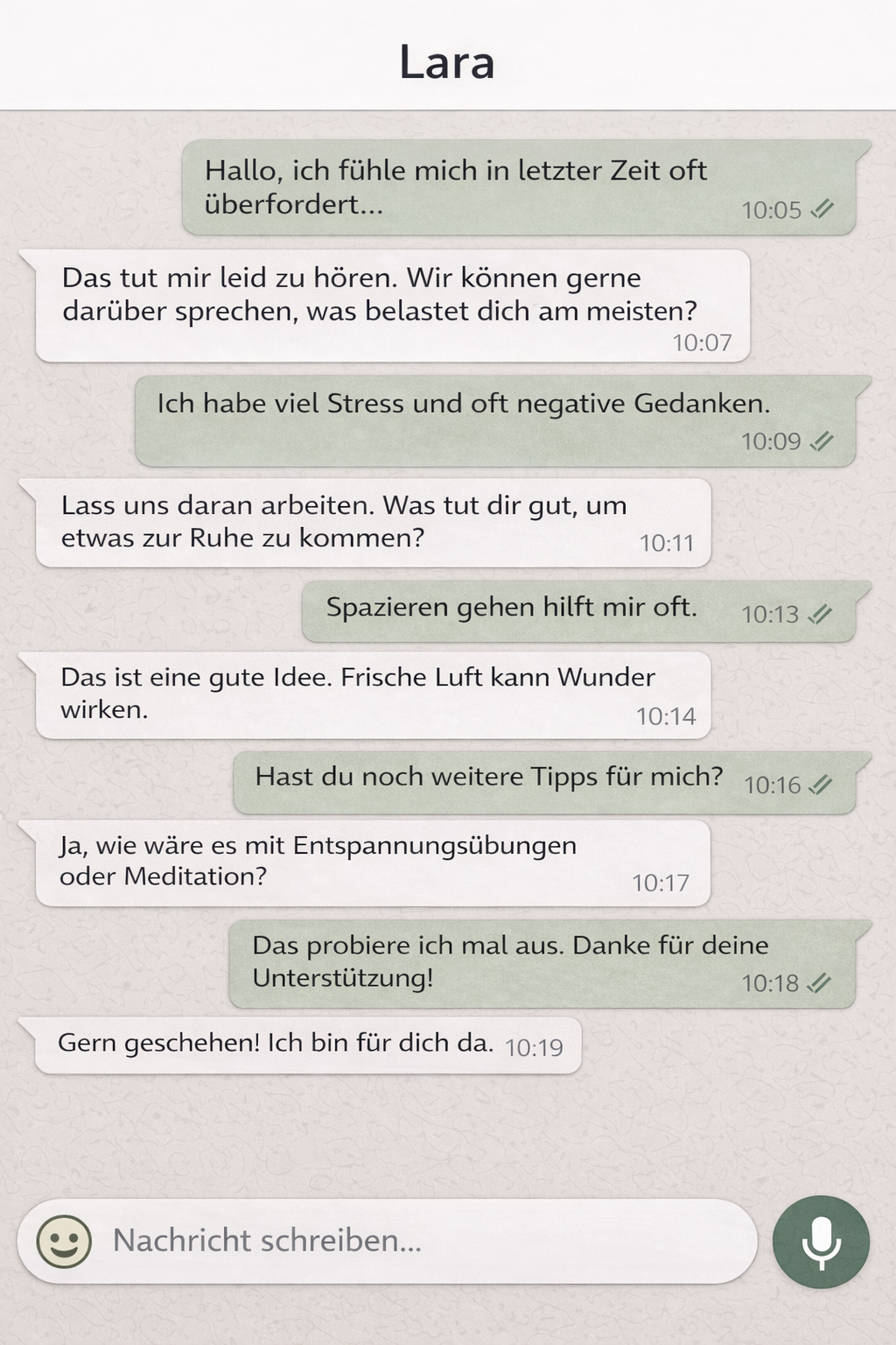 Mentale Begleitung – 1 Stunde persönlicher Chat
